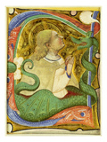Historiated Initial 'C'? Depicting St. Margaret (Vellum) Lámina giclée por Master of San Michele of Murano Historiated Initial 'C'? Depicting St. Margaret (Vellum) Lámina giclée por Master of San Michele of Murano