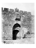 Lions' Gate, Jerusalem, 1857 (B/W Photo) Giclee Print by James Robertson