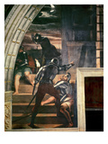 The Guards Outside the Prison, from 'The Liberation of St Peter' in the Stanza D'Eliodoro, 1512-14 Reproduction procédé giclée par Raphael 