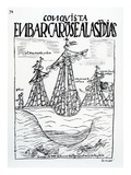 The Voyage to the New World Taken by Christopher Columbus Giclee Print by Felipe Huaman Poma De Ayala