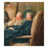 The Reading from Moliere, C.1728 (Detail of 29516) Giclee Print by Jean Francois de Troy