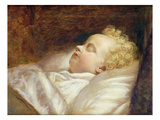 Young Frederick Asleep at Last C.1855 (Oil on Canvas) Giclee Print by George Elgar Hicks
