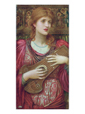 The Music Faintly Falling, Dies Away / Thy Dear Eyes Dream That Love Will Live for Aye, 1893 Giclee Print by John Melhuish Strudwick