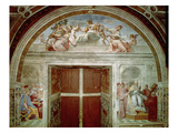 The Judicial Virtues: Pope Gregory IX Approving the Vatical Decretals Giclee Print by Raphael 