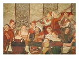 Guests at the Banquet Given by Bartolomeo Colleoni for King Christian I of Denmark Giclee Print by Girolamo Romanino