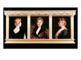 Triple Portrait of a Woman (Oil on Canvas) Giclee Print by John Collier