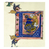 A Man Holding a Whip and a Shield (Vellum) Giclee Print by  French