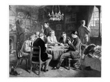 The Road to Ruin: College, Engraved by Leopold Flameng (1831-1911) Pub. by the Art Union of London Giclee Print by William Powell Frith