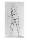 Study of a Nude Woman, 1915 (Charcoal on Paper) Reproduction procédé giclée par Isaac Rosenberg