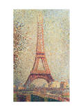 The Eiffel Tower, 1889 (Panel) Giclee Print by Georges Pierre Seurat