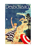 Deutschland: an Der Ostsee, C.1930 (Colour Lithograph Reproduction procédé giclée par Richard Friese
