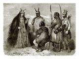 Tunguse Sorceress and Natives Giclee Print by  English