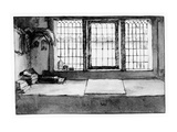 Artist's Worktable at the Window Overlooking the River, C.1650 (Pen, Ink and Wash on Paper) Giclee Print by Willem Drost