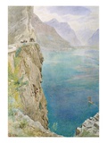On the Italian Coast, 1896 (W/C on Paper) Giclee Print by Harry Goodwin