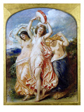Bacchantes, C.1850 Giclee Print by William Edward Frost