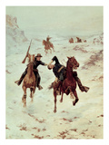 The Despatch Riders, 1900 (Oil on Canvas) Giclee Print by Charles Schreyvogel