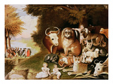 The Peaceable Kingdom, 1832-34 (See also 84503) Giclee Print by Edward Hicks