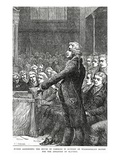 Burke Addressing the House of Commons in Support of Wilberforce's Motion for Abolition of Slavery Giclee Print by Charles J. Staniland