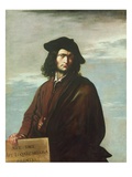 Self Portrait, C.1641 (Oil on Canvas) Giclee Print by Salvator Rosa