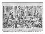 The Academy of Sciences and Fine Arts (Pen and Ink and Wash on Paper) Giclee Print by Sebastien I Le Clerc