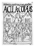 The Chosen Virgins (Woodcut) Giclee Print by Felipe Huaman Poma De Ayala