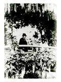 Georges Clemenceau (1841-1929) Claude Monet (1841-1926) and Alice Butler (1894-1949) Giclee Print by  French Photographer
