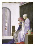 Mary in the House of Elizabeth, 1917 (Oil on Canvas) Giclee Print by Robert Anning Bell