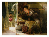 Welcome Footsteps, 1883 (Oil on Canvas) (See also 15132) Giclee Print by Sir Lawrence Alma-Tadema