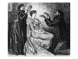 Hypnotism of Trilby by Svengali, Illustration from 'Trilby' by George Du Maurier, 1895 (Etching) Giclee Print by George L. Du Maurier