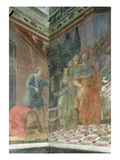 The Beheading of St. John the Baptist (Fresco) Giclée-tryk af Fra Filippo Lippi