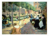 Place D'Anvers, Paris, 1880 Reproduction procédé giclée par Federigo Zandomeneghi
