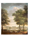 Schloss Benrath, 1806 (Oil on Canvas) Giclee Print by Antoine Charles Horace Vernet