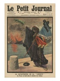 Catastrophe of the Pre-Dreadnought Battleship 'Liberte', France in Mourning for the Victims Giclee Print by  French
