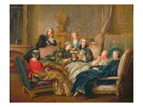 The Reading from Moliere, C.1728 Giclee Print by Jean Francois de Troy