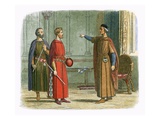King Edward I Threatens the Lord Marshal Giclee Print by James E. Doyle
