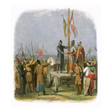 The Oath of Walter L'Espec Giclee Print by James E. Doyle