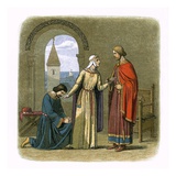 Richard Pardons His Brother John Giclee Print by James E. Doyle