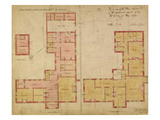 Plans for the Red House, Bexley Heath, 1859 (Pen and Ink and W/C on Paper) Giclee Print by Philip Webb