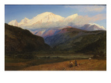 Mont Blanc from Servoz, 1856 (Oil on Canvas) Giclee Print by Henry Moore