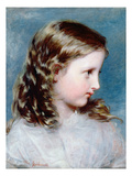 Head of a Girl, 1860 (Panel) Giclee Print by Richard Rothwell