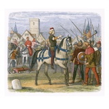 Richard Assumes the Command of the Rebels in the Peasants Revolt Giclee Print by James E. Doyle