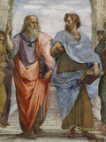 Aristotle and Plato: Detail of School of Athens, 1510-11 (Fresco) (Detail of 472) Reproduction procédé giclée par Raphael 