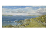 The Garrison Walk, St. Mary's, 1873 (Oil on Board) Giclee Print by John Brett