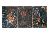 The Earth Spider Slain by the Hero Raiko's Retainers (944-1021) Giclee Print by Utagawa Kuniyoshi