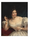 Portrait of a Young Lady (Oil on Canvas) Giclee Print by Joseph Desire Court