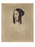 Study of a Young Woman, 1847 (Oil on Canvas) Giclee Print by Henry Room