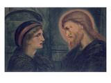Christ and Youth, 1892 (W/C on Paper) Giclee Print by Simeon Solomon