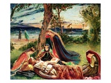 The Death of Arthur, C.1861 Giclee Print by James Archer