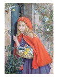 Little Red Riding Hood, 1862 (W/C and Gouache on Paper) Giclee Print by Isabel Oakley Naftel