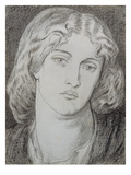 Fanny Cornforth (1824-1906) (Pen and Ink and Grey Wash on Paper) Giclee Print by Dante Charles Gabriel Rossetti